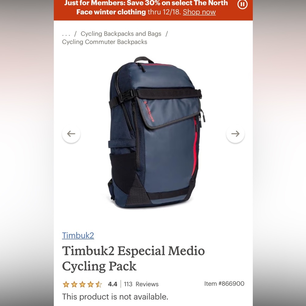 Timbuk2 Especial Medio Cycling Laptop Backpack (Rally)